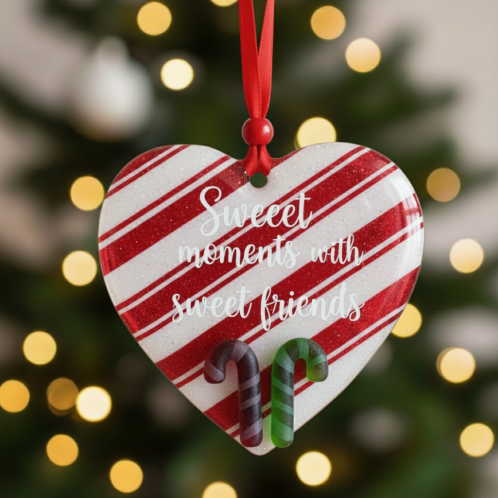 Friendship & Joy Sea Glass Ornaments