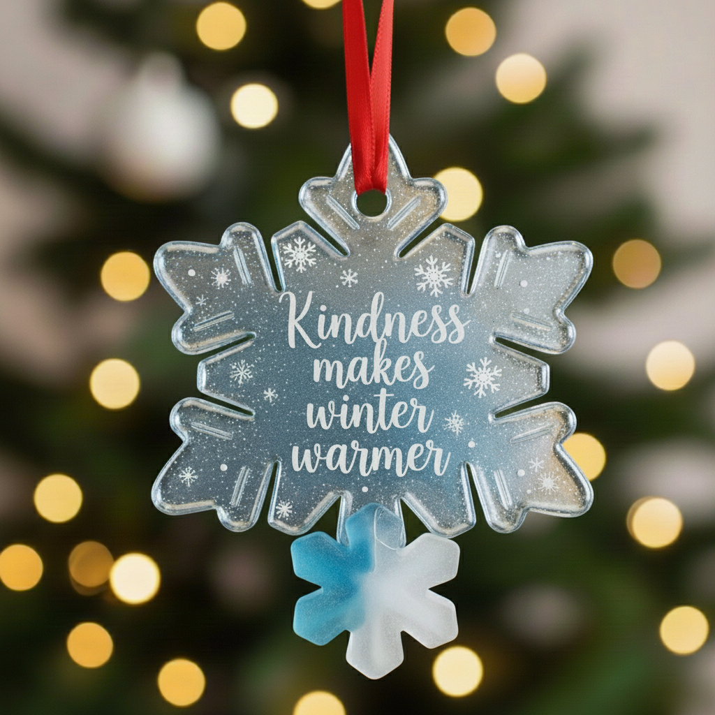 Friendship & Joy Sea Glass Ornaments