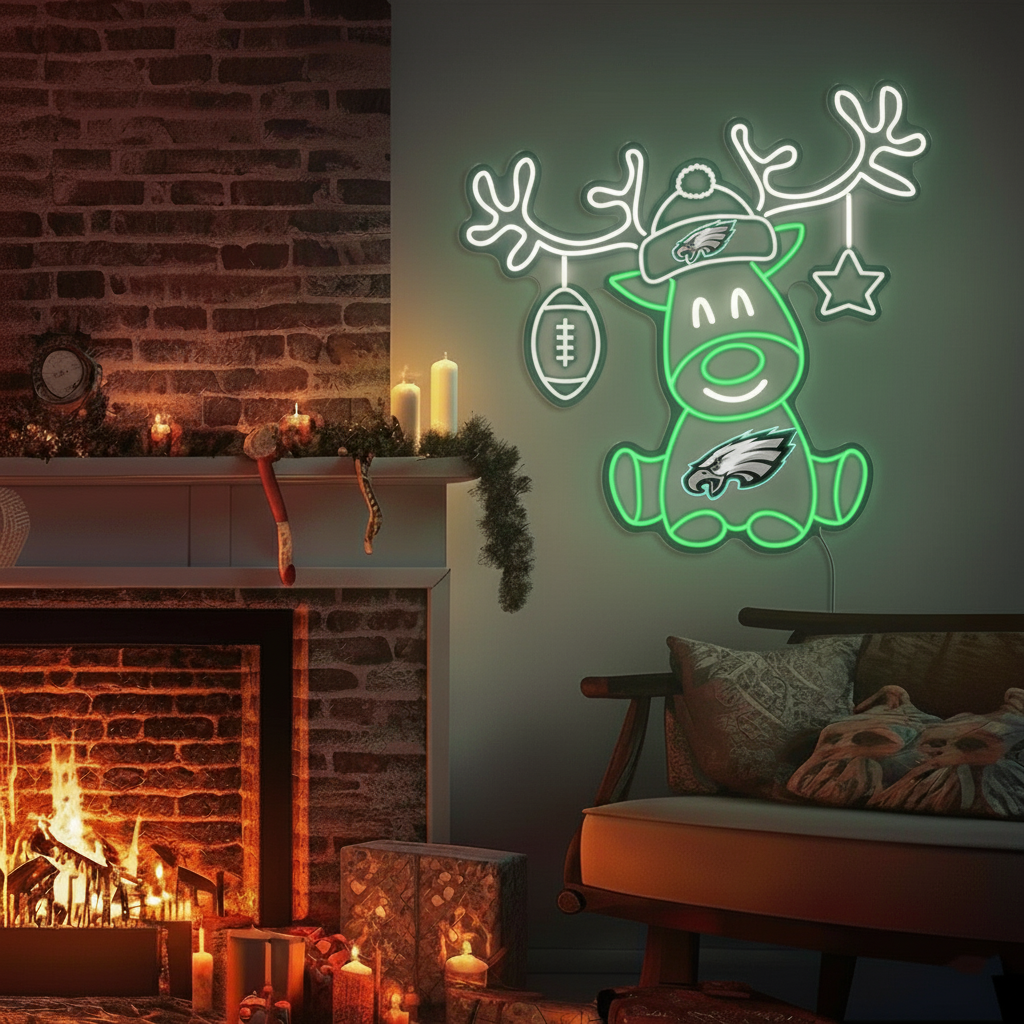 Christmas football team reindeer LED lights