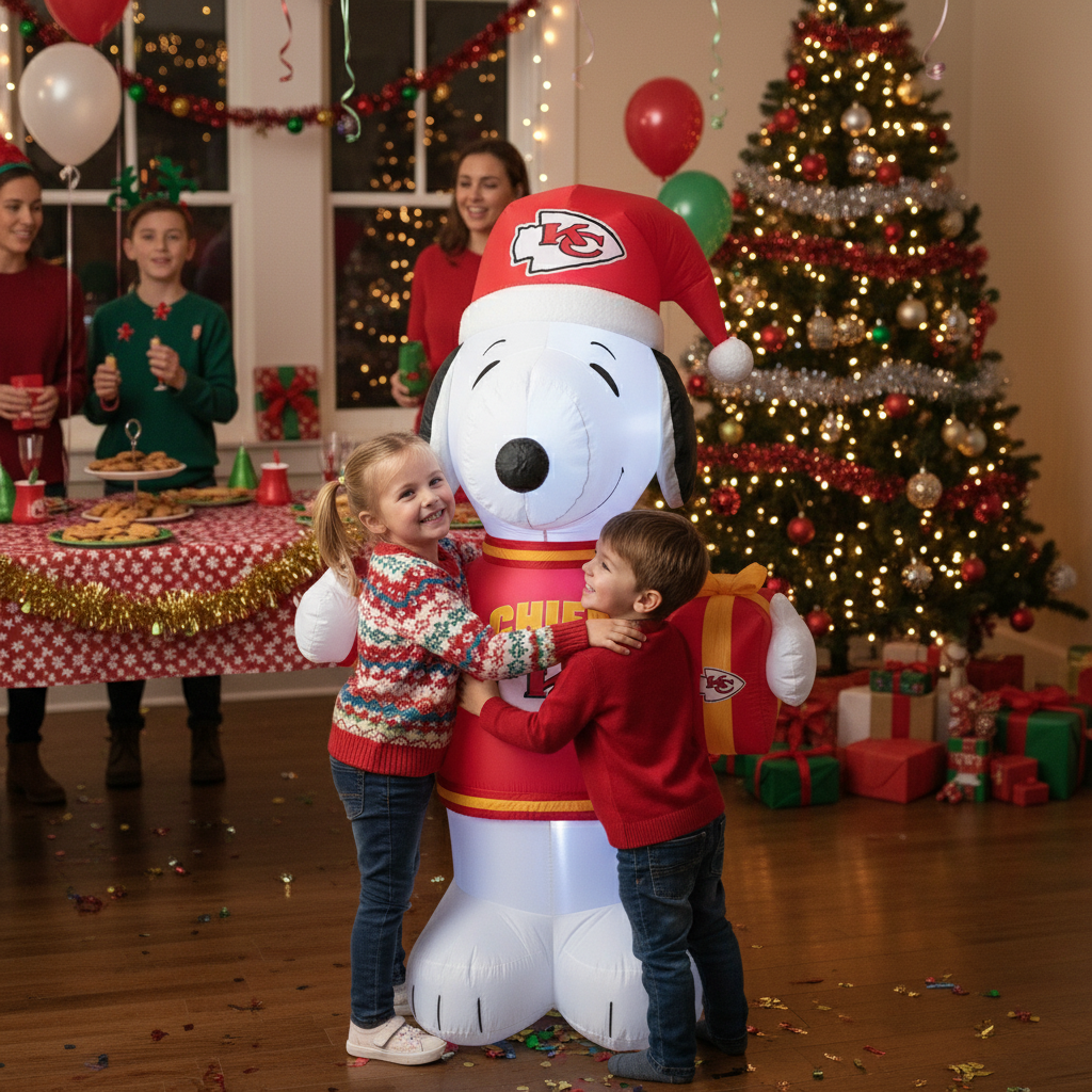 🎄 Inflatable Football Team Christmas Snoopy