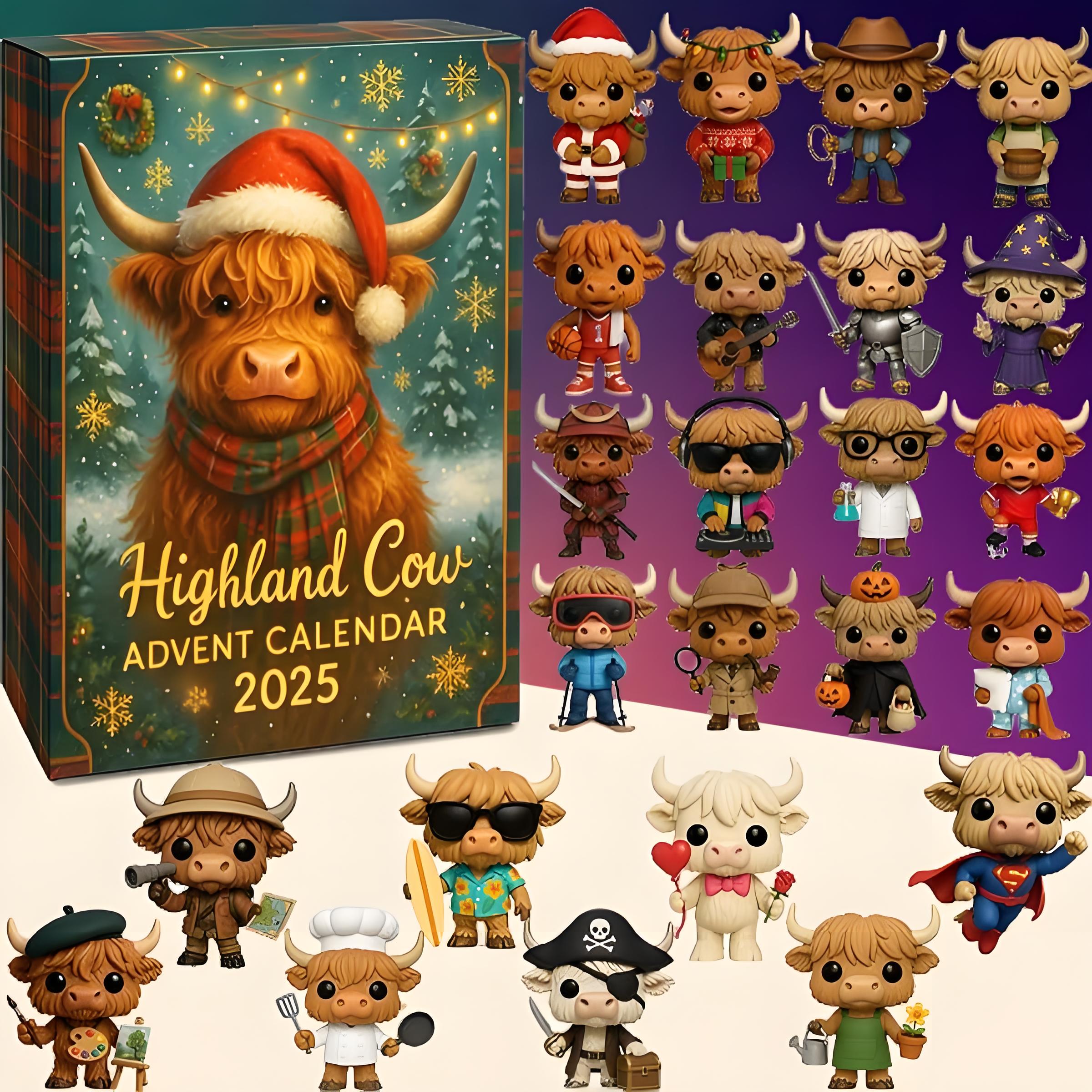 Highland Cow Advent Calendar 2025