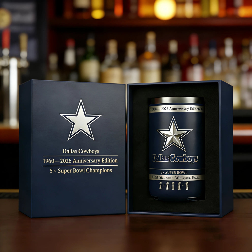 Dallas Cowboys 1960–2026 Anniversary Edition Can Cooler