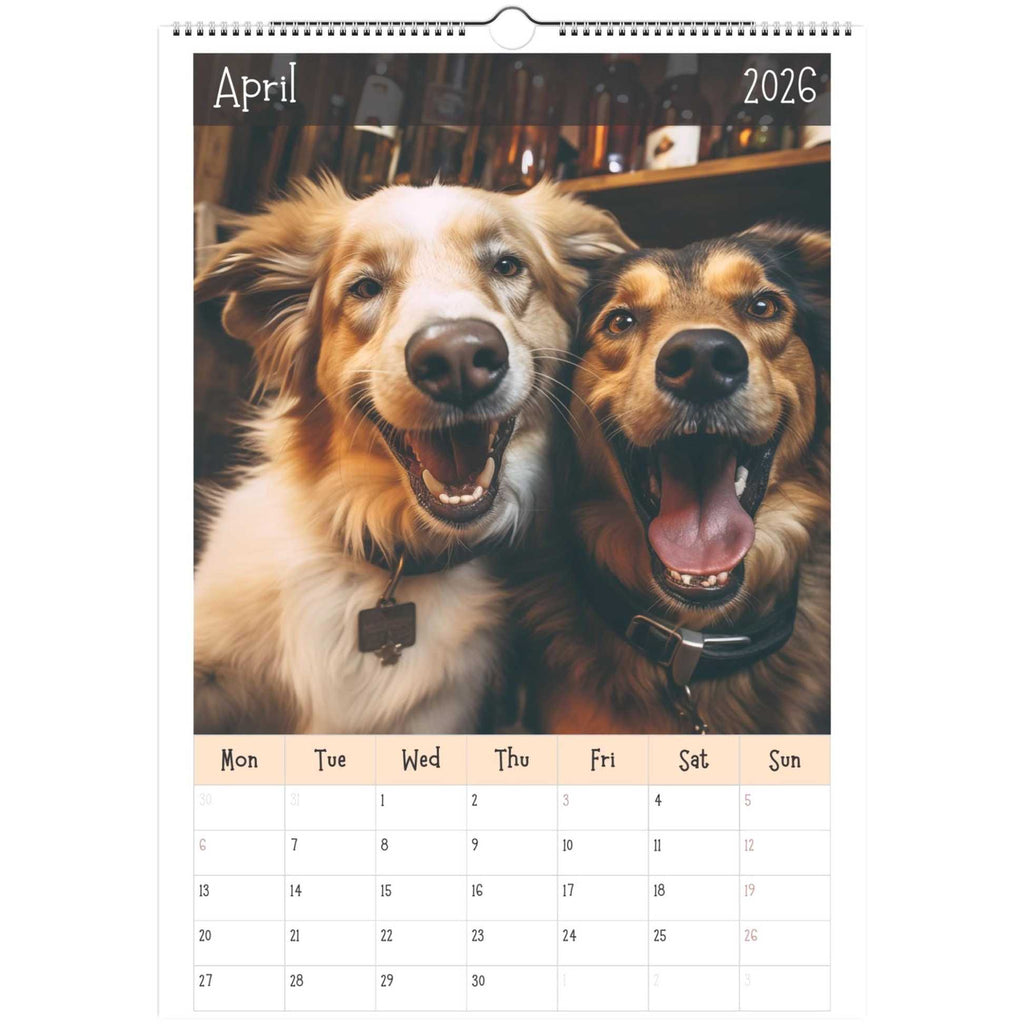 "Pawty Time" Wall Calendar 2026