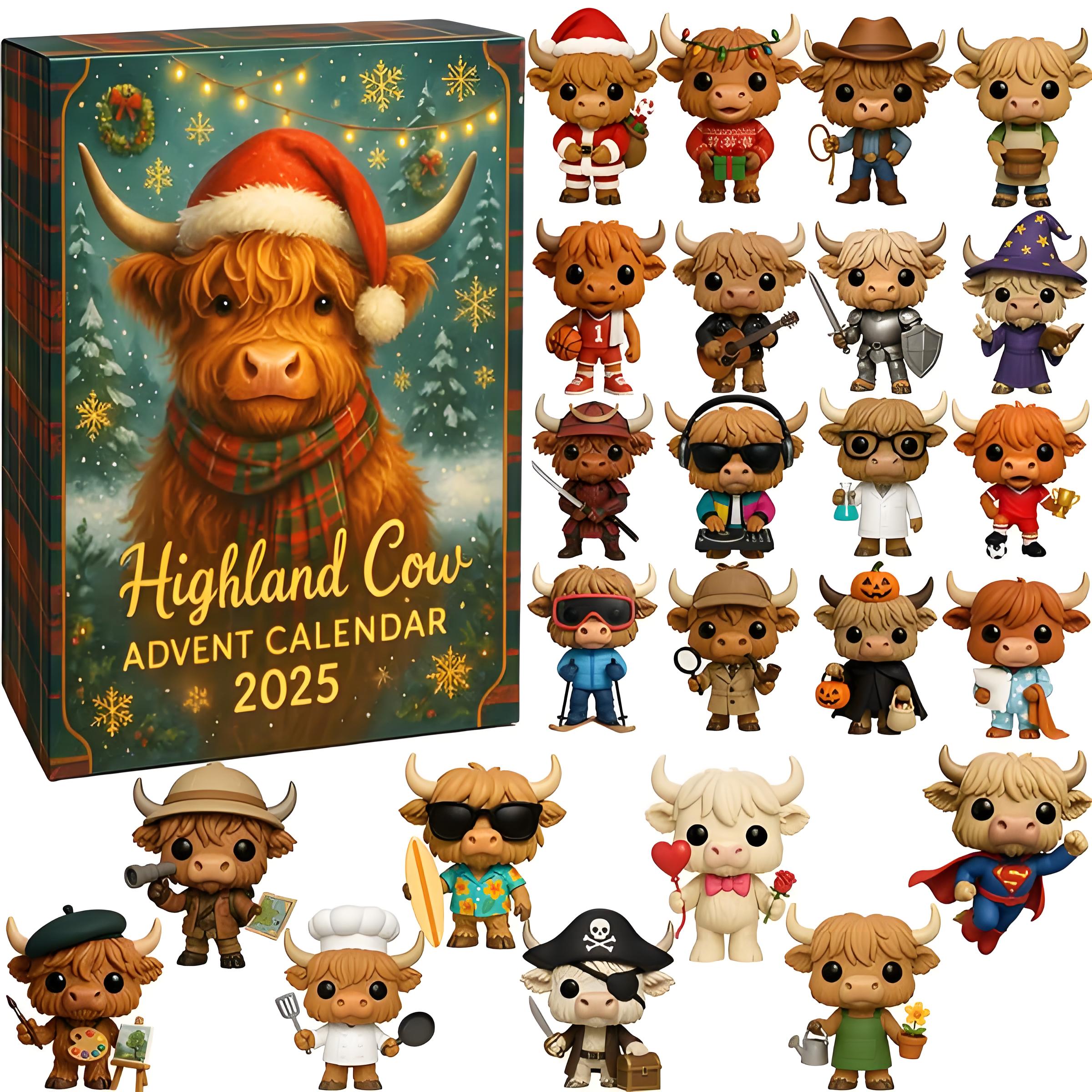 Highland Cow Advent Calendar 2025