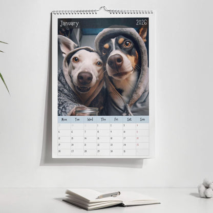 "Pawty Time" Wall Calendar 2026