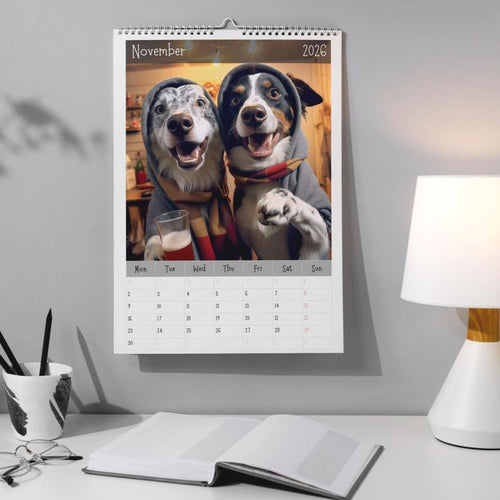 "Pawty Time" Wall Calendar 2026
