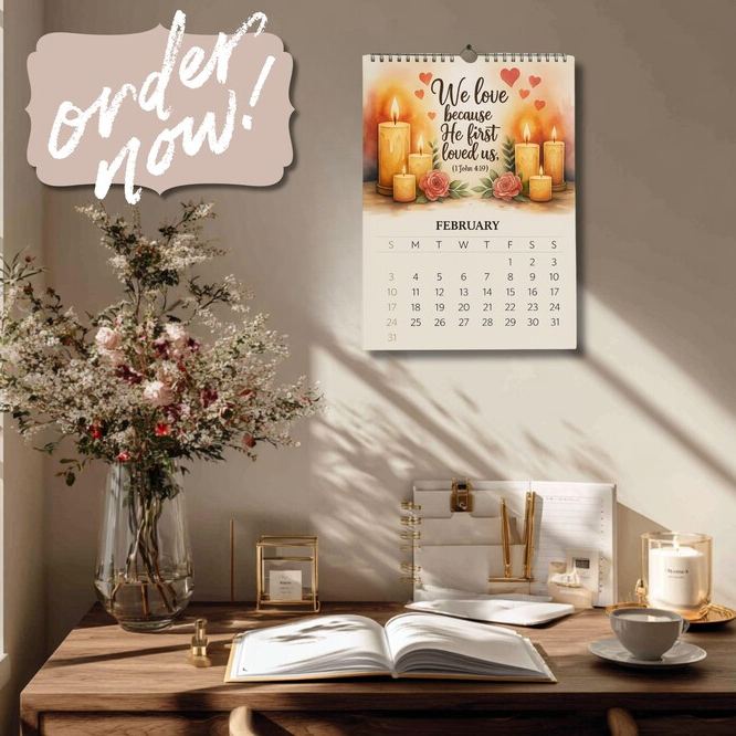 2026 Christian Wall Calendar – Faith & Scripture All Year