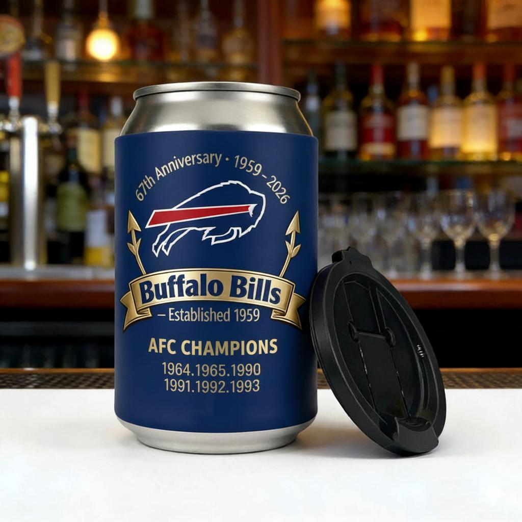 Buffalo Bills – 1959–2026 Anniversary Edition Can Cooler